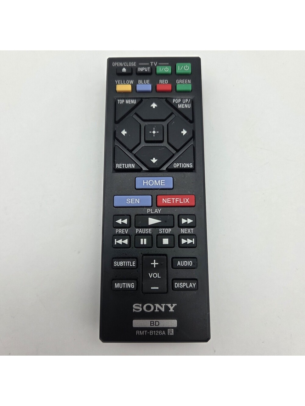 Genuine Sony RMT-B126A Remote Control for BDP-S3200 BDP-S5200 BDP-S6200 - Tested